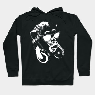 DJ Monkey White Hoodie